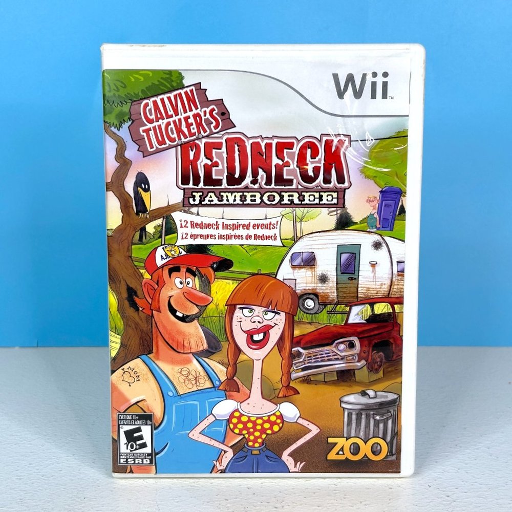 Nintendo Wii Calvin Tucker's Redneck Jamboree Complete w/ Instructions TESTED